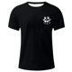 thumbnail image 3 of Camisetas de Cuello de la Tripulación de los Hombres de Poliéster Impreso en Seco Rápido, Cuello Redondo de Corte 3D para Gimnasio, Carrera, Ciclismo Y Ocasional, 3 of 4