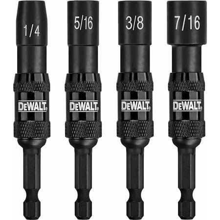 

DEWALT DWPVTDRV 4-Piece Impact Ready Pivoting Nutsetters 1/4-Inch 5/16-Inch 3/8-Inch 7/16-Inch