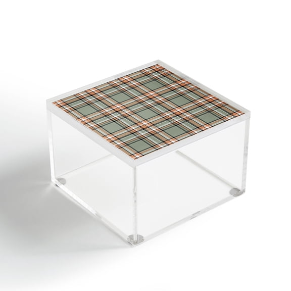 Society6 Gabriela Fuente Green Holiday 4" x 4" Acrylic Box