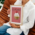 thumbnail image 4 of Cupcake Treat - Typography Kitchen Decor Dessert Pop Art Oak Framed Wall Art Print 20 x 30 inches, 4 of 15
