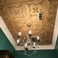 thumbnail image 4 of 20x20 Styrofoam Ceiling Tiles Glue-Up Decorative Panels for Easy DIY Install, Home & Basement Renovation. R38 Summit Vista, Plain White, Lot/48, 4 of 7