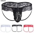 thumbnail image 4 of Calzoncillos De Encaje Transparentes Para Hombres Ropa Interior Bragas, 4 of 4