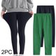 thumbnail image 1 of Odeerbi 3-12 Años Niñas 2 Pcs Leggings Mallas Elásticas Lycra Pantalones de Comodidad Suavidad Transpirable Pantimedias, 1 of 9