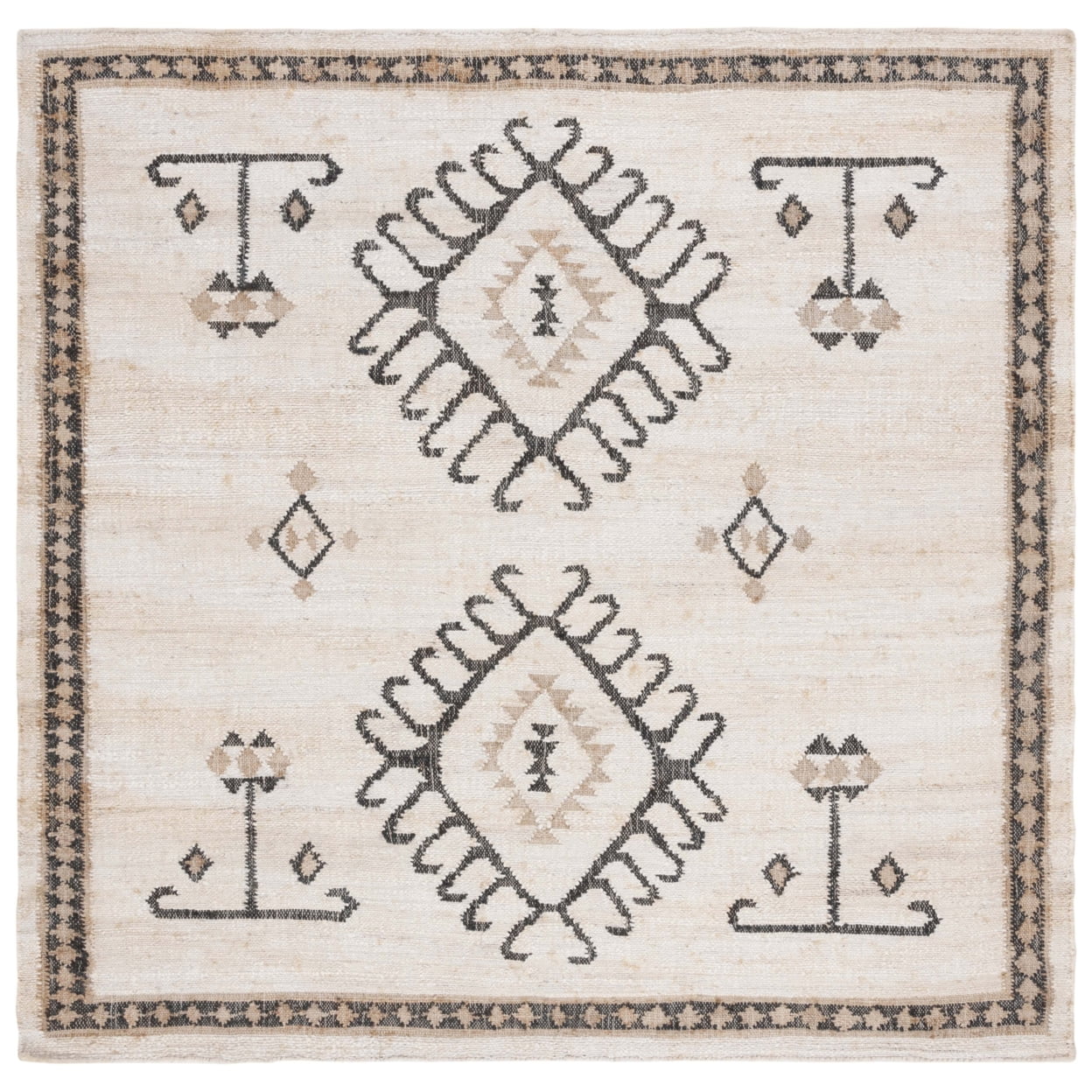 SAFAVIEH Kilim Lisette Tribal Runner Rug, Ivory/Black, 2'3" x 8'