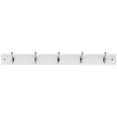 thumbnail image 1 of 27" 5 Peg White/Brushed Nickel Hat/Coat Rack, 1 of 1