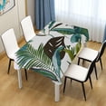 thumbnail image 7 of Tropical Palm Leaves Rectangle Tablecloth, Dust Proof Anti Wrinkle Wipeable Table Cloth Tabletop foration of Dinner Kitchen Wedding Holiday Party 60"x108" Decor Gift, 7 of 7