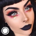 thumbnail image 3 of VISUASHOW Block-lentillas de colores para Cosplay, lentes de contacto para miopía, 2 piezas, para Halloween,-1,00 a-8,00, 3 of 4