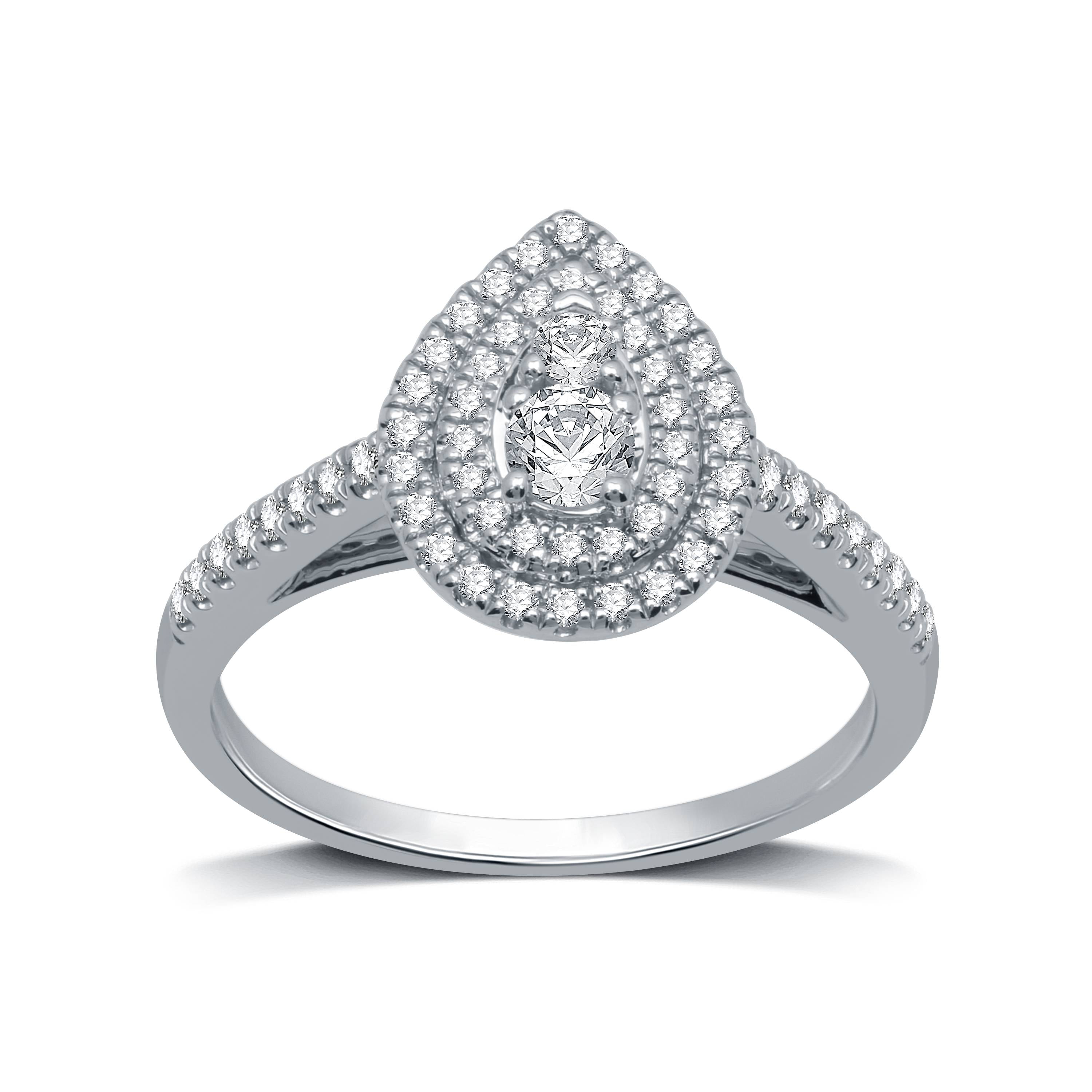 Forever Bride 10KT WG 1 2 CTTW PEAR HALO DIA ENG RG Walmart forever-bride-10kt-wg-1-2-cttw-pear-halo-dia-eng-rg-walmart