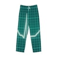thumbnail image 6 of Uemuo ECG Wave Pattern Men's Wide Leg Palazzo Lounge Pants with Pockets Light Weight Loose Comfy Casual Pajama Pants-X-Large, 6 of 9