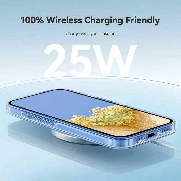 Compatible with iPhone 17 Pro Max Case Clear with Flower Design