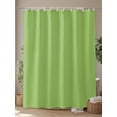 thumbnail image 4 of Shower Curtain Green Shower Curtains for Bathroom, Waterproof Polyester Shower Curtain Set with Hooks, Stall Long Size 54"x78" Solid Color, 4 of 6