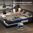 thumbnail image 5 of Full Size Mattress, 12 Inch Full Mattress in a Box, Cooling Matress with Memory Foam & Individual Pocket Springs for Pressure Relief & Spinal Alignment, Zoned Back Support & Motion Isolation, 5 of 6