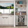thumbnail image 5 of LALILO Kitchen Curtain Valance Young Woman Yoga Nature Rod Pocket Window Curtain 52"x 18" Set of 2, 5 of 5