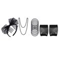 thumbnail image 1 of Billuyoard 1 Juego de disfraces individuales de los años 80, luminosa, accesorios de Cosplay, ropa de propósito especial, accesorios de fiesta Kits de decoración para fiestas estilo 1 negro Billuyoard HA060875-04, 1 of 6