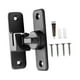 thumbnail image 3 of Cerradura para puerta corrediza con tornillos, pestillo universal para puerta, perno resistente Negro, 3 of 9