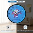 thumbnail image 5 of Voice Activated Clock with Glow Light 12 Inch Large Silent Wall Clock Battery Operated for Home Decor Santa Claus with Gifts in Hand, 5 of 8