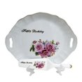 thumbnail image 1 of Happy Birthday Floral Cake Tray, 1 of 1