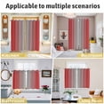 thumbnail image 6 of Red Grey Ombre Kitchen Curtains 72 Inch Length, Modern Gradient Abstract Art Grommet Top Bedroom Living Room Curtains, Light Filtering Cafe Curtain Drapes 2 Panels Set 104''x72'', 6 of 9