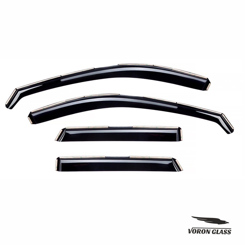 Voron Glass In-Channel Extra Durable Rain Guards for Mazda CX-5 2017-2025, Window Deflectors, Vent Window Visors, 4 Pieces - 200682