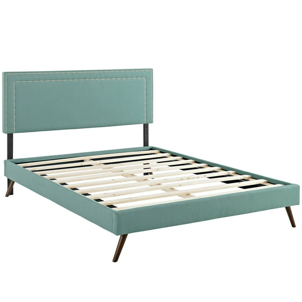 Modway Jessamine Full Upholstered Platform Bed with Round Splayed Legs