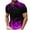 Purple, variant on ZRGHAOYLQ Men's Henley Shirts Short Sleeve Graphic Tees Lapel Collar Button Up Shirt Big and Tall Plus Size Golf Tshirt Casual Gradient Tee Tops
