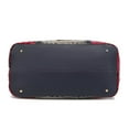 thumbnail image 6 of Raven Faux Crocodile-Embossed Vegan Leather Womens Weekender Bag, 6 of 46