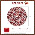 thumbnail image 2 of Fotbe Red Hawthorn Pattern Christmas Tree Skirt, Tree Skirts Plush Christmas Decorations, Christmas Tree Skirts Xmas Decorations Holiday Party Decor-36", 2 of 6