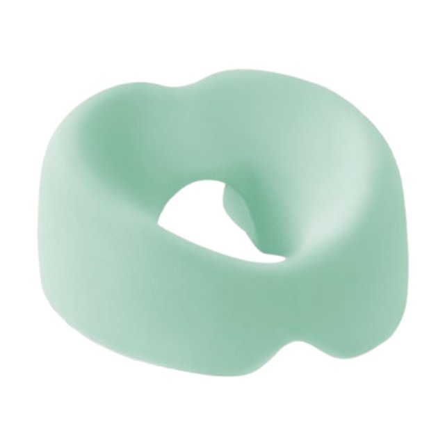 Almohada boca abajo, almohada de para el hogar para dormir, almohada versátil de espuma viscoelástica para salones de belleza en avión, viaje a Verde