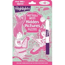 Highlights Fun to Go Mermaid Neon Hidden Pictures Puzzles, (Paperback)