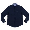 thumbnail image 2 of Tommy Hilfiger Mens Stretch Button Up Shirt (XS, Navy Blue), 2 of 3