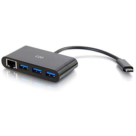 UPC: 0757120297475 | C2g Usb-c To Ethernet Adapter With 3-port Usb Hub – Black