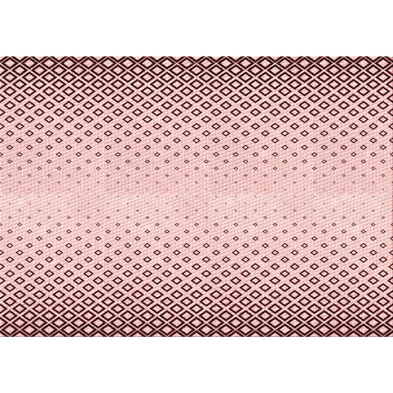 Ahgly Company Indoor Rectangle Patterned Light Rose Pink Area Rugs, 3' x 5'