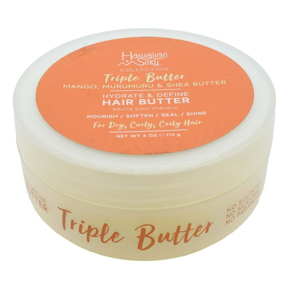 Hawaiian Silky Triple Butter Hydrate and Define Hair Butter 4 Oz., Pack of 2