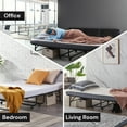 thumbnail image 5 of SunsGrove  Folding Bed with Mattress for Adults, Twin Size, Portable Foldable Bed with Luxurious Memory Foam Mattress & Super Strong Frame, 75” x 38", Fold Up, Roll Away, & Hideaway, 5 of 7