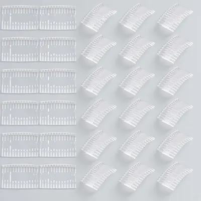 BESTOYARD 50Set Hair Combs for Fine Hair Translucent Small Combs for Hair Simple Design for Women