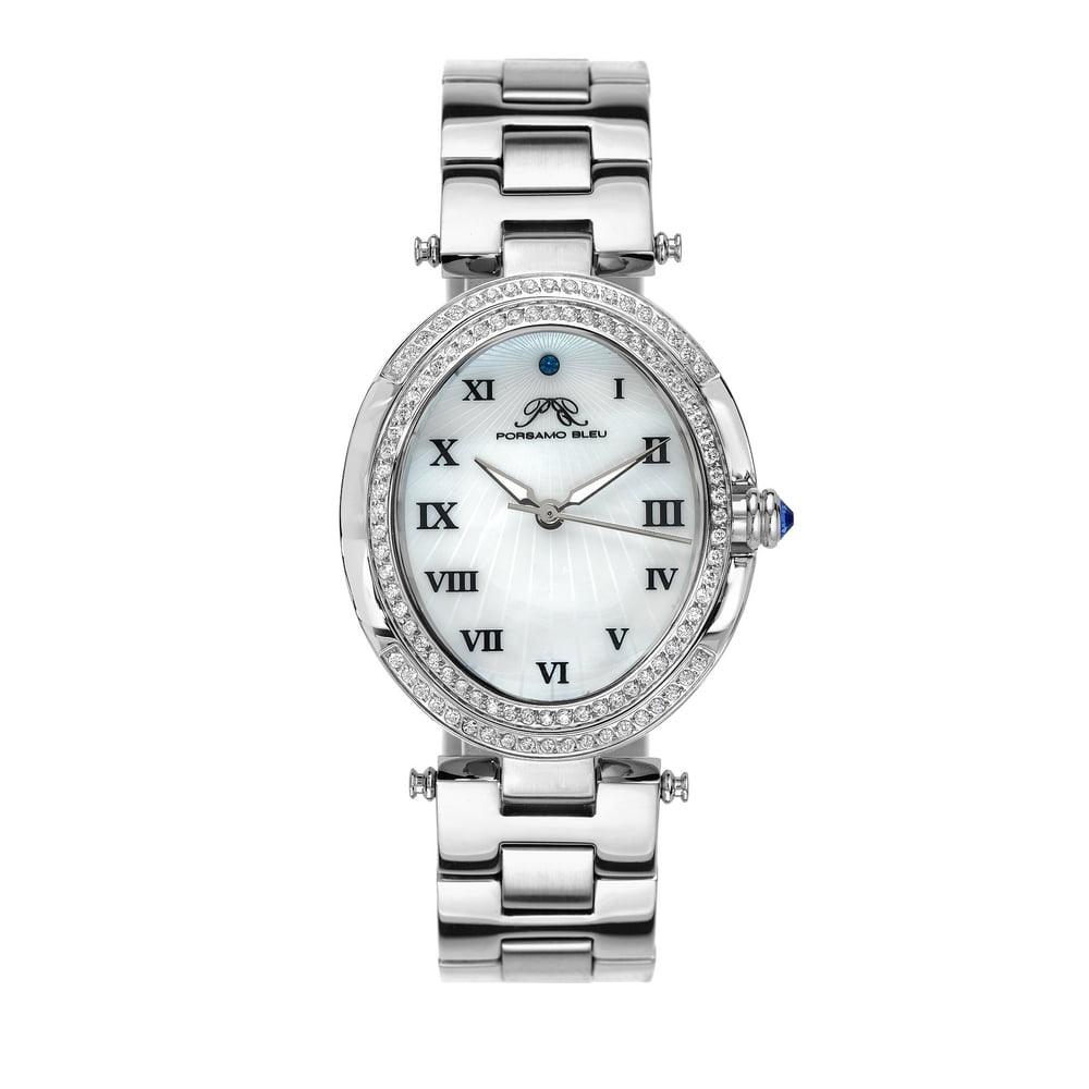 porsamo bleu women's south sea oval crystal watch