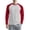 Red, variant on WTOBBY Men's Round Neck Color Block Raglan Long Sleeve T-Shirt Top Contrast Casual Shirt for Everyday Wear and Stylish Outfits,Beige L