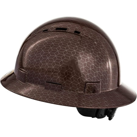 

ProtectX Premium Full Brim Hard Hat Cascos De Construccion for Safety Vented 6-point Adjustable Ratchet Suspension Burgundy OSHA/ANSI Compliant