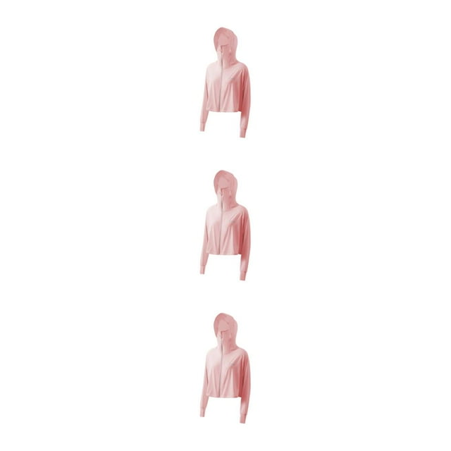 crativent Lightweight Coat For UV for Protection - Enjoy Sun for Protection Without Feeling Weighed Down Stylish Ice Dew Pink 3Set