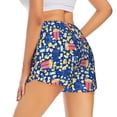 thumbnail image 3 of Vsdgher Cute Popcorn Print Women's Running Double Layer Shorts High Waisted with Pockets Elastic Yoga Workout Athletic Gym Sports, 3 of 8