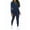 Dark Blue, variant on Women'S 2 Piece Classic Striped Outfits Sleeve Lounge Long Sweatpants Jogger Suit Sweatsuits Sets Black S