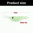 thumbnail image 3 of 50Pcs Soft Prawns Fishing Lures Simulation Soft Prawns Lures Shrimp Baits Hook for Night Fishing Basses, 3 of 9