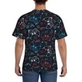 thumbnail image 3 of Bixox Men's Joystick Gamepad Printed Short Sleeve Skinny Athletic T-Shirt, 3 of 6