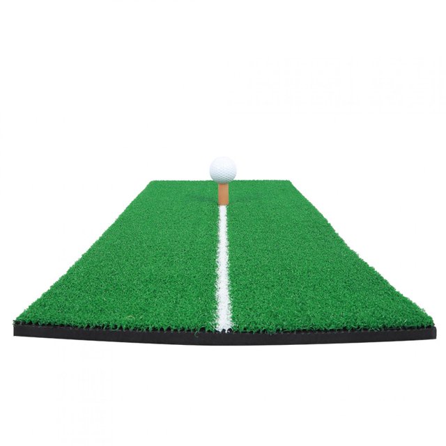 Filfeel White Line Mini Practice Mat, Training Pad, For Backyard Indoor Outdoor Golfers Lovers Beginners