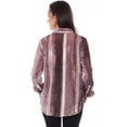 thumbnail image 2 of Scully Leather Honey Creek Plum-White Velvet Button Down French Cuffs Blou, 2 of 2