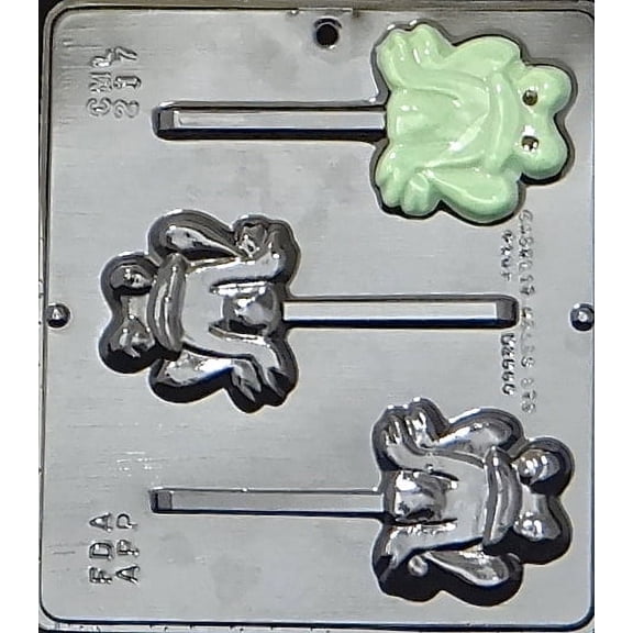 217 Frog Pop Lollipop Chocolate Candy Mold