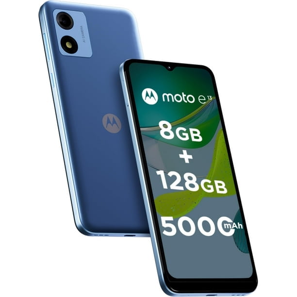 Smartphone Motorola Moto E13 128GB 8GB RAM Desbloqueado Color Azul