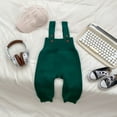 thumbnail image 2 of REDARER Baby Knit Overalls Adjustable Straps Jumpsuit Soft Outfit Boys Girls Autumn Wear,Size:0-3 Months, 2 of 3