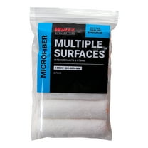 WHIZZ 4" Microfiber Multi-Surface Mini Paint Roller 6-Pack Refills