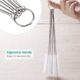 thumbnail image 2 of EeaseMX OUNONA - 10 cepillos de nailon para tubos, para limpiar pajitas, vasos, teclados y joyas (blanco), 2 of 8
